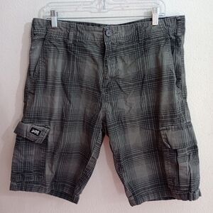 Zoo York Gray Plaid Cargo Shorts